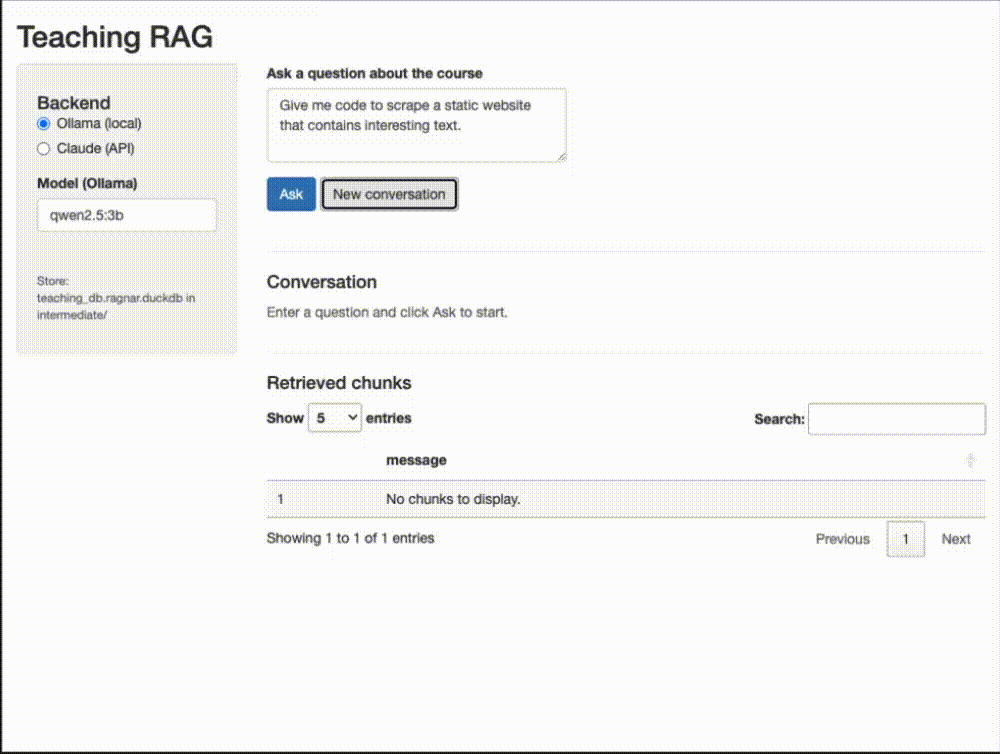 Shiny app screenshot