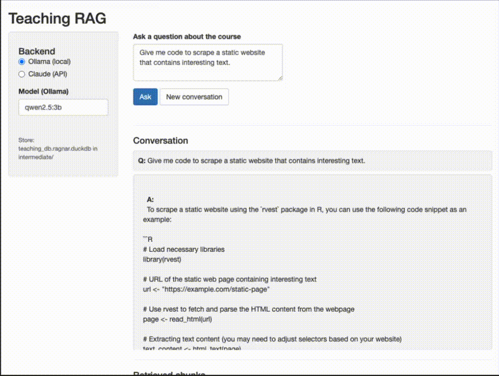 Shiny app screenshot
